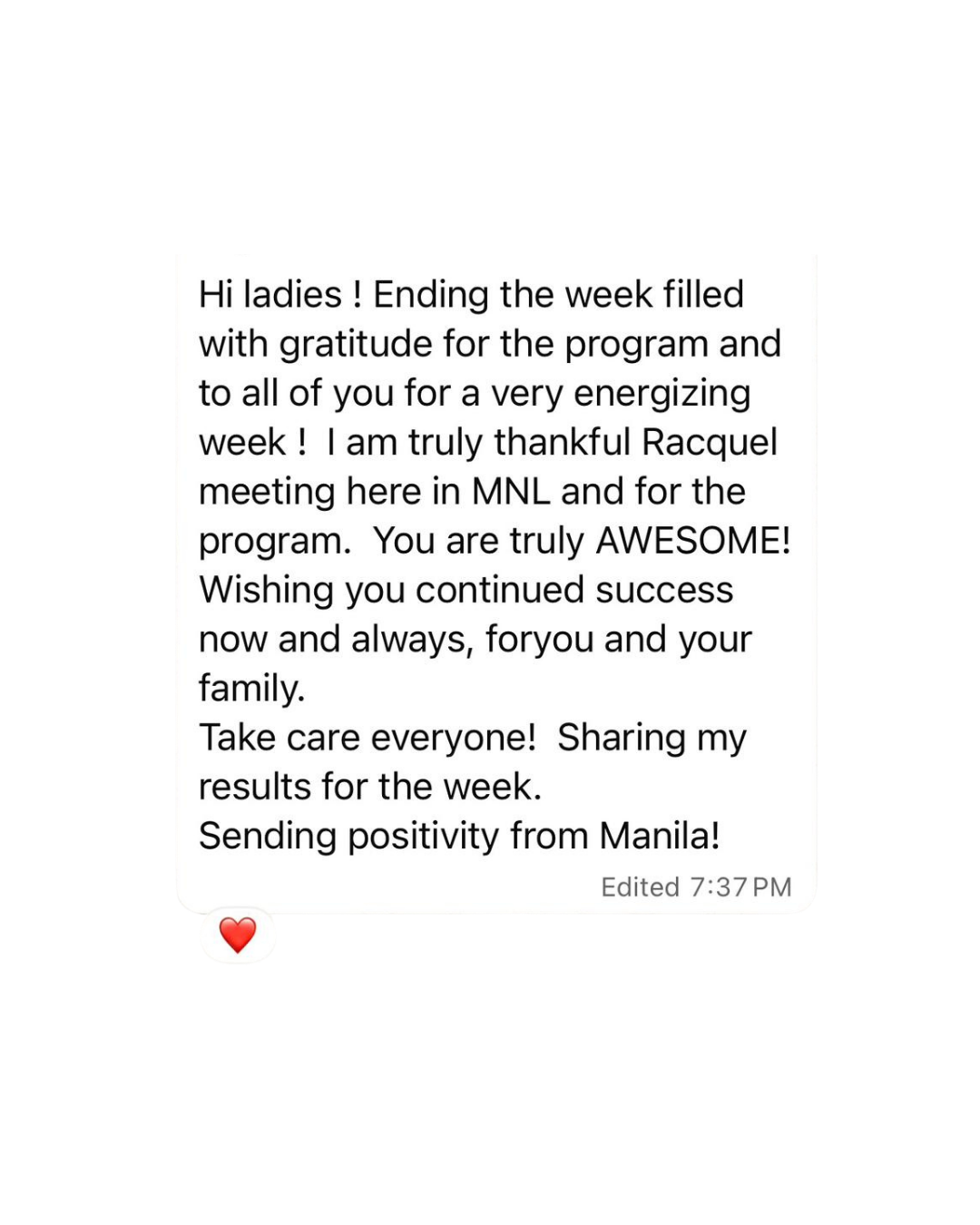 Flat Tummy program feedback screenshot 4